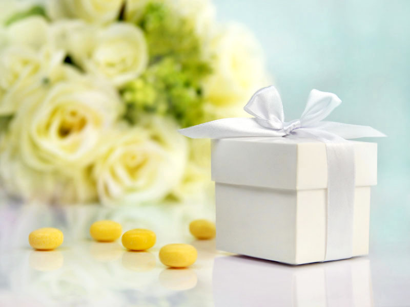 Pudełeczka dla gości weselnych kwadratowe na prezenciki dla gości