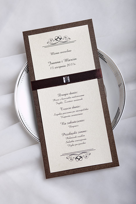 Eleganckie menu na wesele