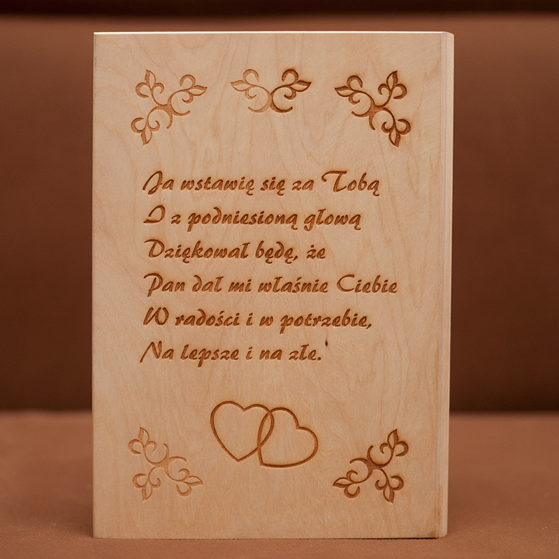 Drewniana szkatuła - prezent dla matki
