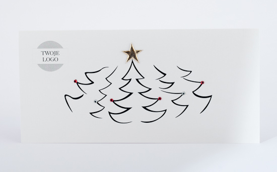 Kartki świąteczne biznesowe z nadrukiem życzeń