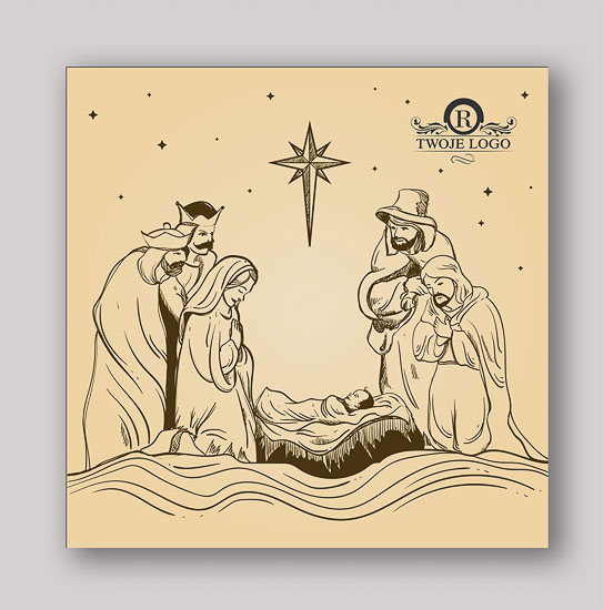 Kartki świąteczne biznesowe religijny motyw