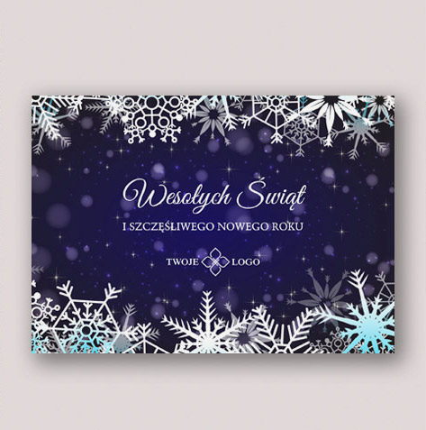 Najpiękniejsze kartki świąteczne dla firm ze śniegiem