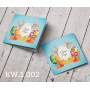 Kartki wielkanocne z firmowym logo - kolorowe pisanki KW.1.002