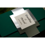 Zaproszenia jak folder zielony + srebrny Z.10.1.004 D