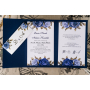 Kopertowe zaproszenia na ślub: niebieskie róże Z.14.1.007