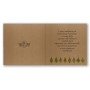 Kartki świąteczne na papierze ekologicznym - bombka SKE.57