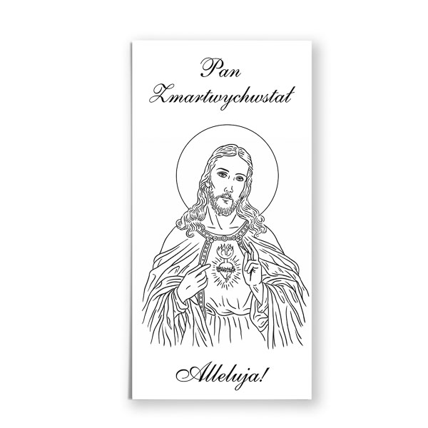 Kartki na święta wielkanocne z Jezusem Chrystusem