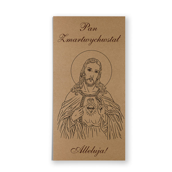 Ekologiczne kartki na wielkanoc z Jezusem