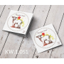 Kartki wielkanocne z barankiem - religijny motyw - z logo KW.1.051