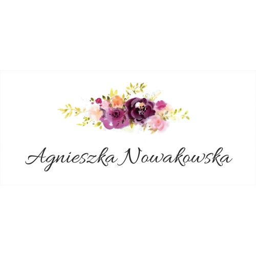Winietki weselne fioletowe kwiaty, łąkowe WI.05.7.002