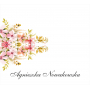 Winietki weselne kompozycja różowych kwiatów WI.05.7.003
